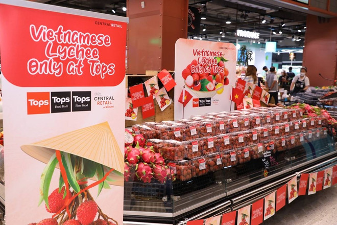 Vietnamese lychees sold at Thai supermarket ảnh 1