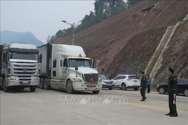 Hundreds of fruit trucks still jammed at border gates with China ảnh 1 Hundreds of fruit trucks still jammed at border gates with China ảnh 1