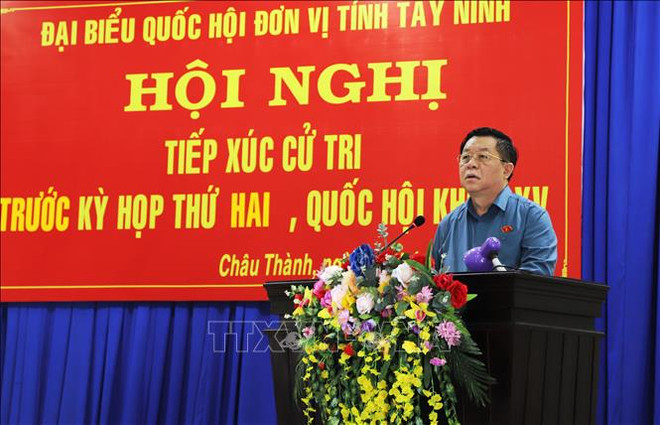 Party official meets voters in Tay Ninh ảnh 1 Party official meets voters in Tay Ninh ảnh 1
