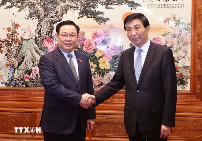 NA Chairman meets Chinese front leader ảnh 1 NA Chairman meets Chinese front leader ảnh 1