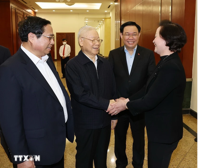 Party leader’s instructions on clean, strong leadership building applauded ảnh 1