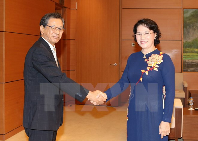 NA Chairwoman bids farewell to Japanese Ambassador ảnh 1 NA Chairwoman bids farewell to Japanese Ambassador ảnh 1