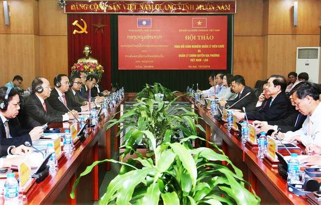 Vietnam, Laos share experience in managing local administrations ảnh 1 Vietnam, Laos share experience in managing local administrations ảnh 1