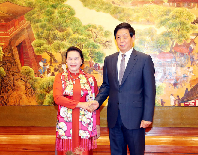NA Chairwoman holds talks with Chinese National People’s Congress leader ảnh 1 NA Chairwoman holds talks with Chinese National People’s Congress leader ảnh 1