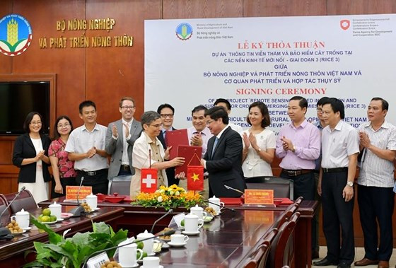 Switzerland helps Vietnam apply remote-sensing technology in rice production ảnh 1