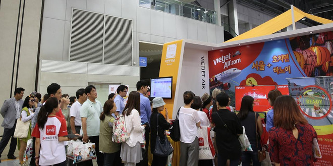 Vietjet to host series of activities at int’l travel show in RoK ảnh 1