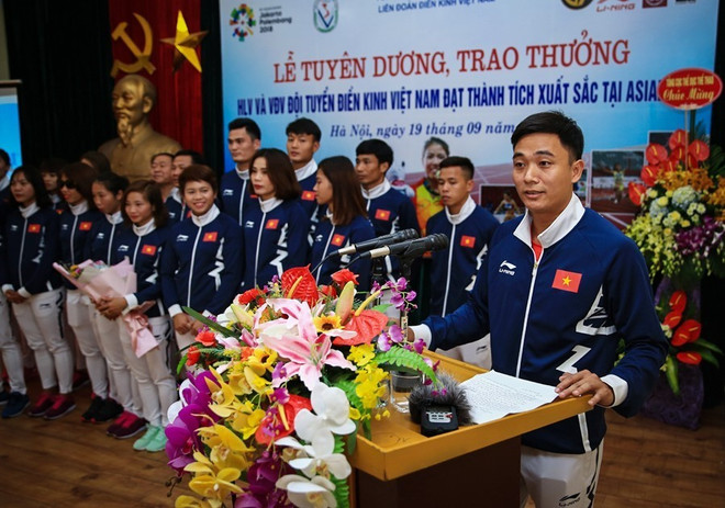 Track and field athletes honoured for ASIAD 2018 achievements ảnh 1