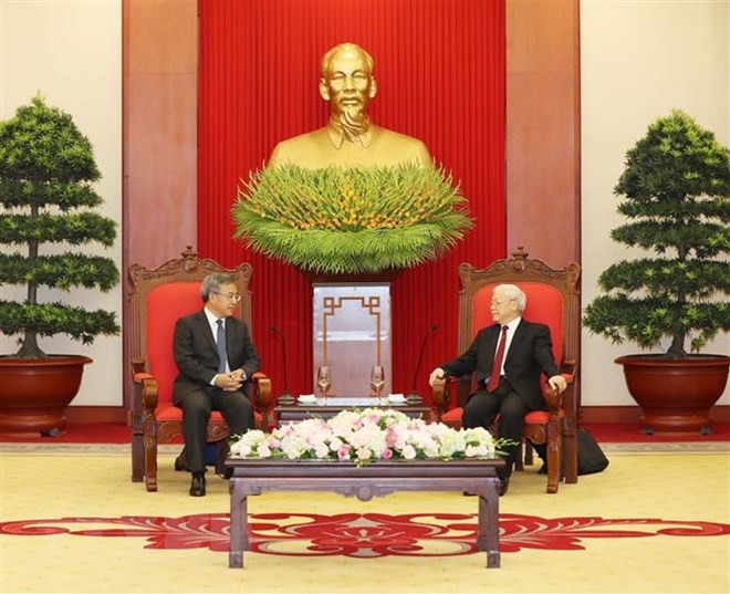 Party leader receives Chinese Vice Premier ảnh 1