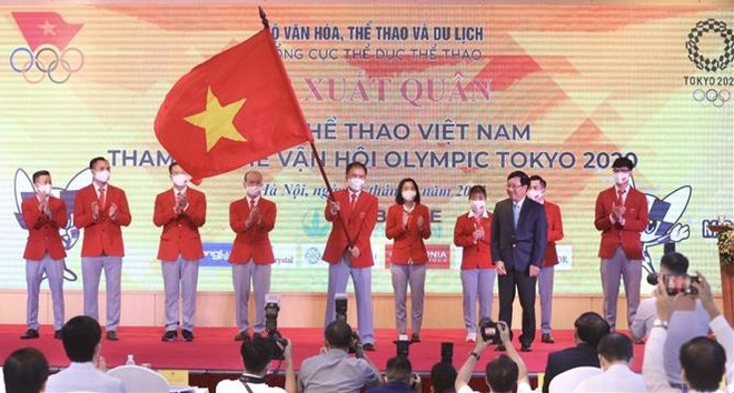 Vietnamese delegation sent off to Tokyo 2020 Olympics ảnh 1 Vietnamese delegation sent off to Tokyo 2020 Olympics ảnh 1