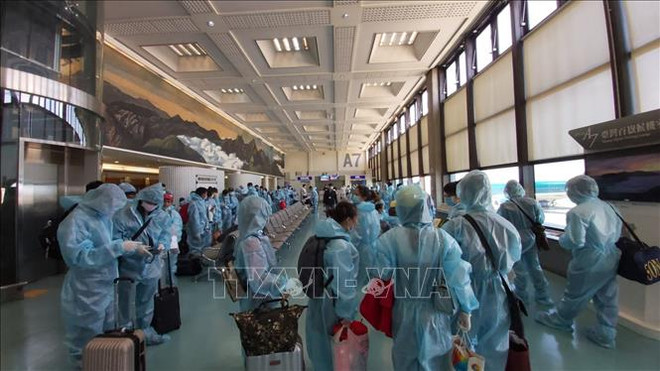 Over 340 Vietnamese citizens flown home from Taiwan ảnh 1 Over 340 Vietnamese citizens flown home from Taiwan ảnh 1