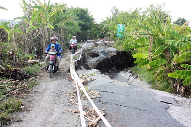 Mekong Delta faces worsening land subsidence ảnh 1
