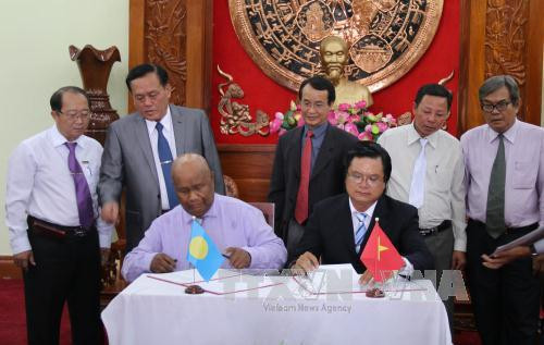 Tien Giang, Palau sign seafood cooperation agreement ảnh 1