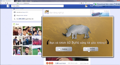 Short film calls for end to rhino horn use ảnh 1 Short film calls for end to rhino horn use ảnh 1