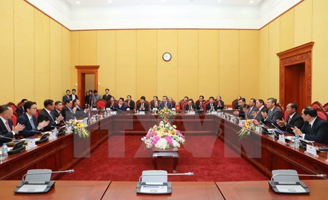 VN, Laos, Cambodia boost security cooperation ảnh 1