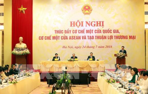 Teleconference discusses national, ASEAN one-stop shop mechanism ảnh 1