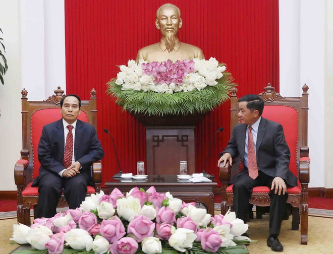 Vietnam, Laos boost cooperation in Party inspection work ảnh 1