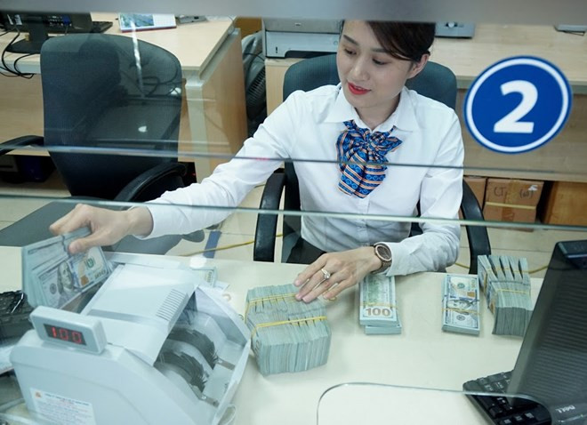 Reference exchange rate down 16 VND on week’s beginning ảnh 1