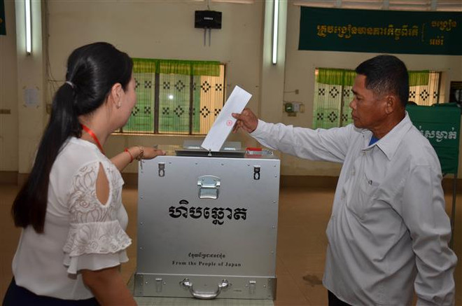 Cambodians cast ballots in general election ảnh 1 Cambodians cast ballots in general election ảnh 1