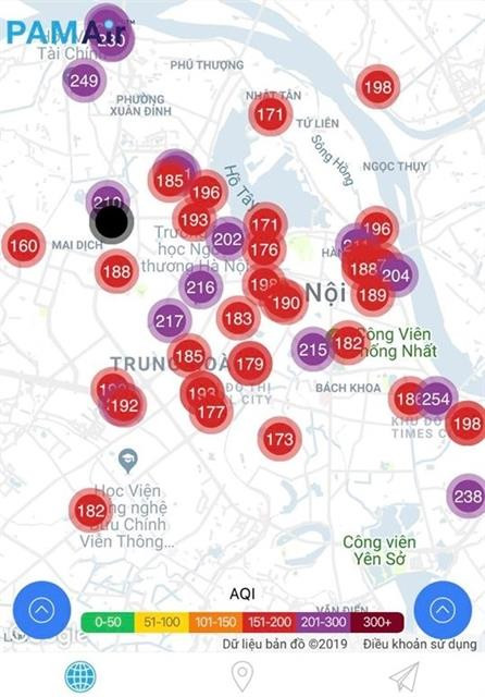 Air pollution in Hanoi exceeds red-warning level ảnh 1
