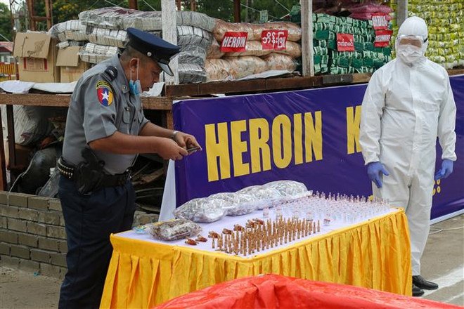Myanmar seizes large haul of narcotic drugs ảnh 1 Myanmar seizes large haul of narcotic drugs ảnh 1