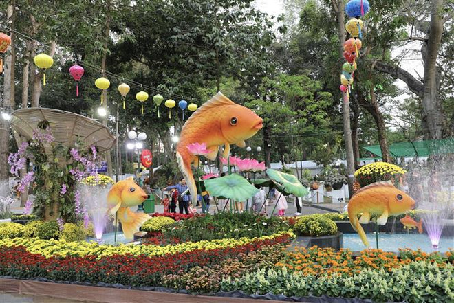 Spring flower festival opens in HCM City ảnh 1 Spring flower festival opens in HCM City ảnh 1