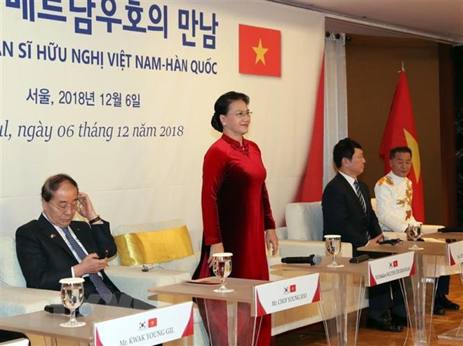 NA Chairwoman meets with contributors to Vietnam-RoK friendship ảnh 1