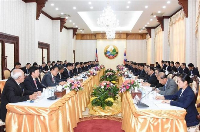 Laos, Cambodia pledge to enhance cooperation ảnh 1 Laos, Cambodia pledge to enhance cooperation ảnh 1