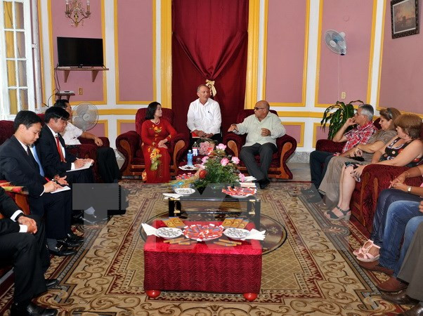 Vietnamese Fatherland Front delegation visits Cuba ảnh 1
