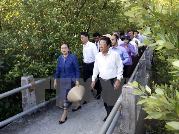 Lao parliament leader concludes official visit to Vietnam ảnh 1