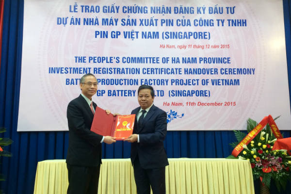 Ha Nam gives 6-mln-USD battery project investment approval ảnh 1