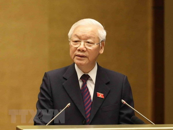 President delivers report for CPTPP ratification during NA sitting ảnh 1