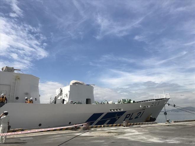 Japanese coast guard ship welcomed in Da Nang ảnh 1