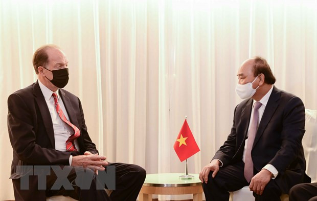UNGA 76: President meets foreign leaders, WB President in New York ảnh 5 UNGA 76: President meets foreign leaders, WB President in New York ảnh 5