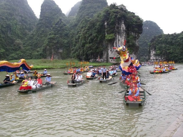 Trang An festival underway in Ninh Binh ảnh 1 Trang An festival underway in Ninh Binh ảnh 1