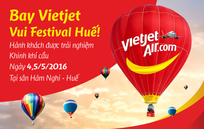 Vietjet offers passengers hot-air balloon service in Hue ảnh 1