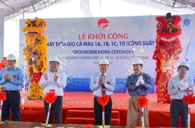 Construction on wind power project begins in Ca Mau ảnh 1