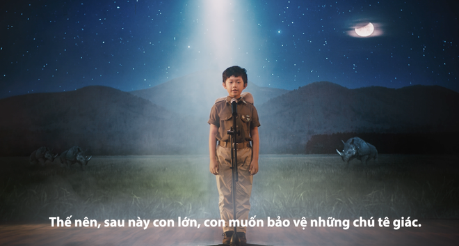 Heartwarming ad to reduce rhino horn consumption takes flight in Vietnam ảnh 1 Heartwarming ad to reduce rhino horn consumption takes flight in Vietnam ảnh 1