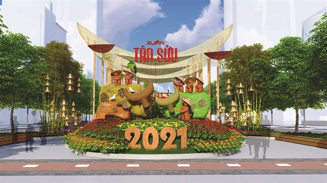 HCM City unveils proposed design for Tet Flower Street ảnh 1 HCM City unveils proposed design for Tet Flower Street ảnh 1