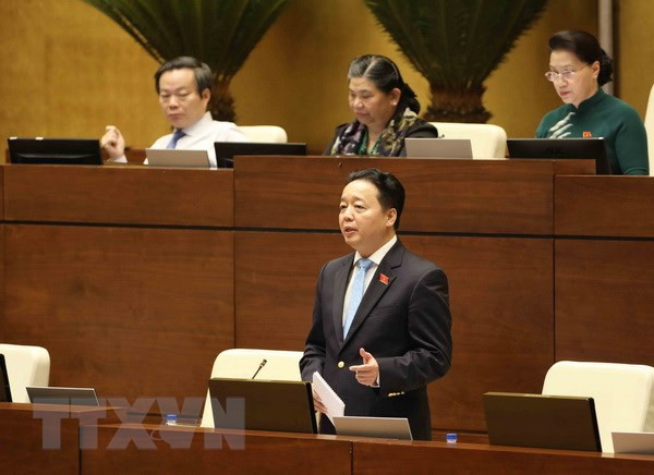 Ministers of Transport, Natural Resources and Environment questioned at NA ảnh 1