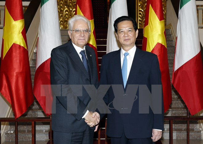 PM delighted at cooperation agreements with Italy ảnh 1 PM delighted at cooperation agreements with Italy ảnh 1