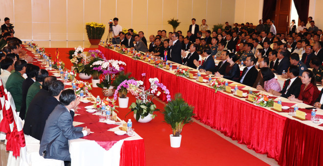Officials of Cambodian provinces pay pre-Tet visit to Tay Ninh ảnh 1 Officials of Cambodian provinces pay pre-Tet visit to Tay Ninh ảnh 1
