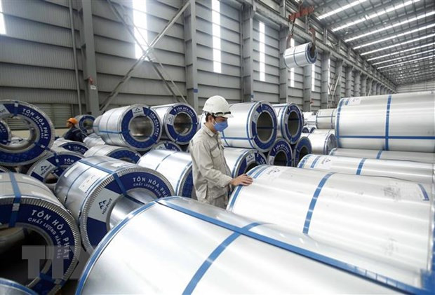 Hoa Phat Group exports 22,000 tonnes of galvanised steel sheets in Jan-Feb ảnh 1