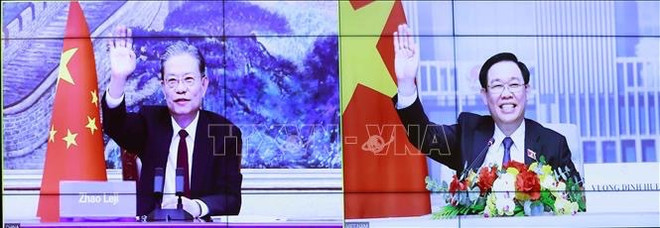 Top Vietnamese, Chinese legislators hold online talks ảnh 1 Top Vietnamese, Chinese legislators hold online talks ảnh 1