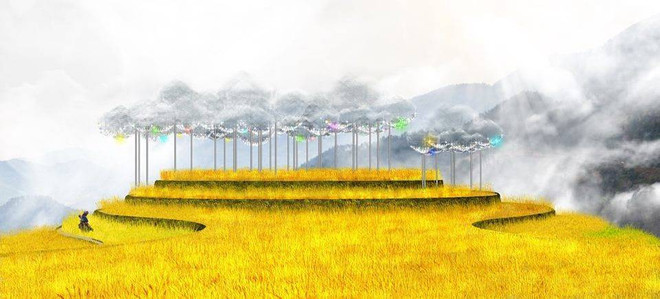 Dazzling crystal cloud display in Yen Bai marks Uncle Ho’s birthday ảnh 1