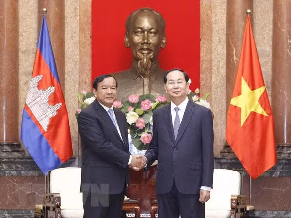 President Tran Dai Quang hosts Cambodian Foreign Minister ảnh 1