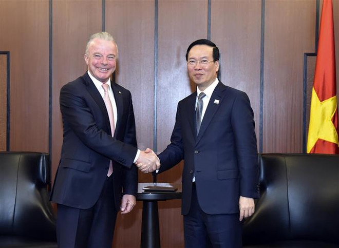 Vietnamese President meets with leaders of Boeing, Apple ảnh 1 Vietnamese President meets with leaders of Boeing, Apple ảnh 1