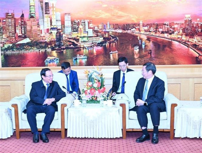 Ho Chi Minh City strengthens relations with China’s Shanghai city ảnh 1 Ho Chi Minh City strengthens relations with China’s Shanghai city ảnh 1