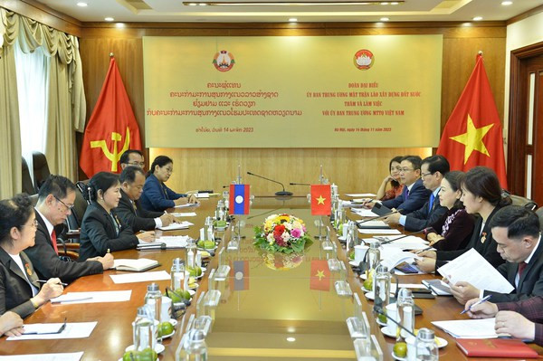 Vietnamese, Lao fronts enjoy fruitful cooperation: officials ảnh 1