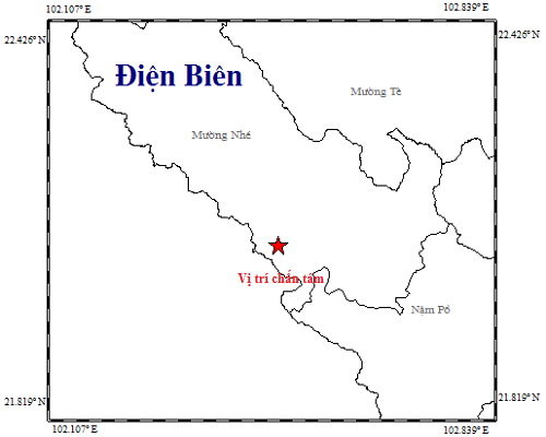 Dien Bien reports 8th earthquake in 2019 ảnh 1