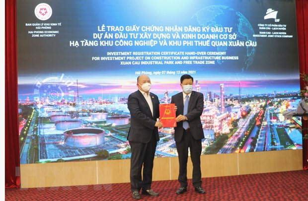 Hai Phong’s first free trade zone granted investment registration certificate ảnh 1 Hai Phong’s first free trade zone granted investment registration certificate ảnh 1